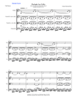 PRELUDE FROM CELLO SUITE NO. 1 by Bach String Trio, Intermediate Level for 2 violins and cello or vi