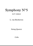 Symphony 5th - L. van Beethoven - For String Quartet (Full Score and Parts)