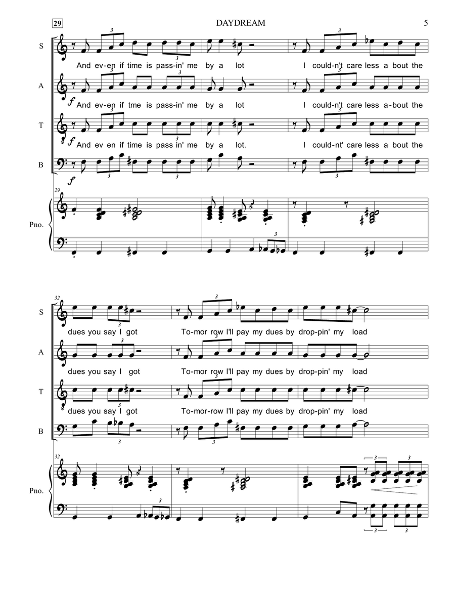 Daydream Daydream 4-Part scores gallery preview page 5