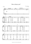 How old are you? (Nursery Rhymes for Easy Piano)