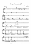 Easy children piano songs(Do you have a cough?)
