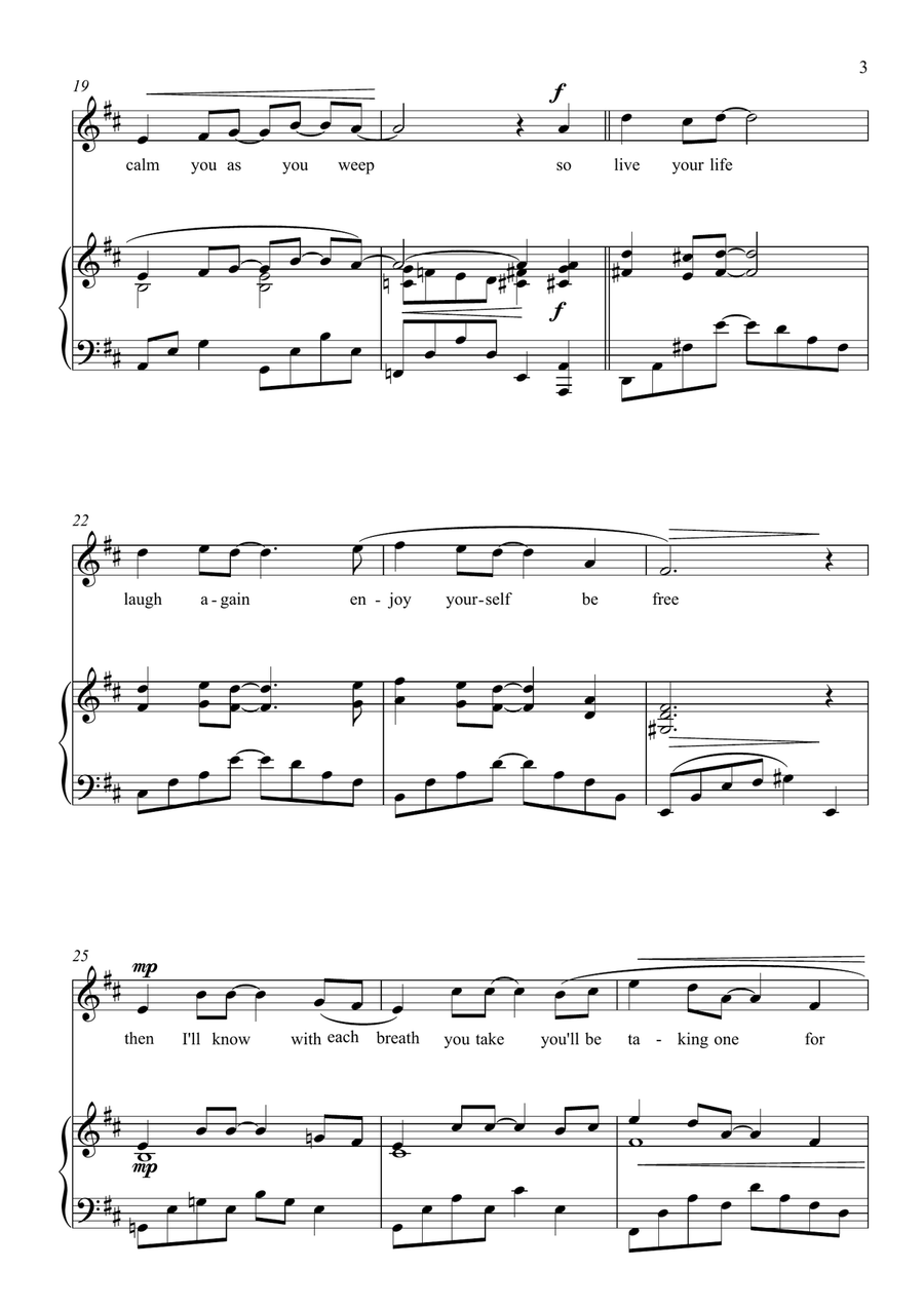 As I sit In Heaven -poem Hazel Birdsall Piano and solo voice Piano, Vocal scores gallery preview page 4