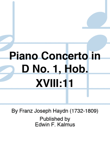 Piano Concerto in D No. 1, Hob. XVIII:11