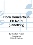 Horn Concerto in Eb No. 1 (Janetzky)