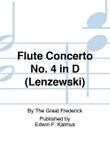 Flute Concerto No. 4 in D (Lenzewski) mini preview