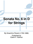 Sonata No. 6 in D for Strings mini preview