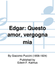 EDGAR: Questo amor, vergogna mia mini preview