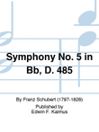 Symphony No. 5 in Bb, D. 485 mini preview