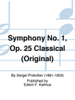 Symphony No. 1, Op. 25 