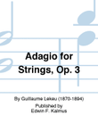 Adagio for Strings, Op. 3