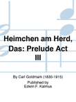 Heimchen am Herd, Das: Prelude Act III