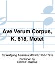 Ave Verum Corpus, K. 618, Motet mini preview