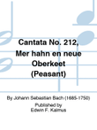 Cantata No. 212, Mer hahn en neue Oberkeet (Peasant) mini preview