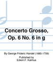 Concerto Grosso, Op. 6 No. 6 in g mini preview