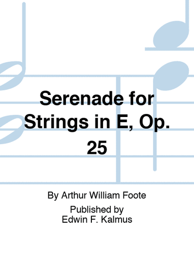 Serenade for Strings in E, Op. 25