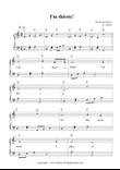 I'm thirsty! (Nursery Rhymes for Easy Piano)