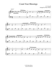 COUNT YOUR BLESSINGS easy / late beginner solo