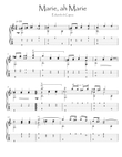 Marie ah Marie neapolitan guitar solo fingerstyle
