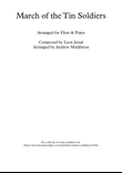 March of the Tin Soldiers arranged for Flute and Piano