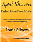 April Showers Easiest Piano Sheet Music