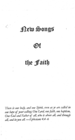 New Songs Of The Faith
