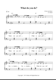 What do you do?(Nursery Rhymes for Easy Piano)