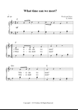 What time can we meet?(Nursery Rhymes for Easy Piano)