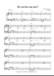 Do you have any pets?(Nursery Rhymes for Easy Piano)