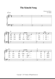 The Kimchi Song! (Nursery Rhymes for Easy Piano)