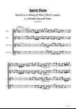 Spirit Flute for flute quartet, based on the Mary Oliver's Poem (the spirit)