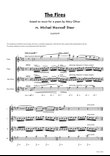 Fire Flute for flute quartet, based on the Mary Oliver poem The Fires