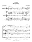 SATB - Remember