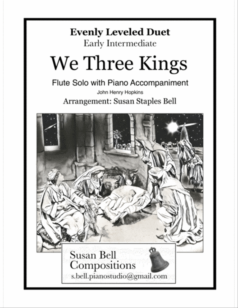 We Three Kings Flute Solo scores gallery preview page 1