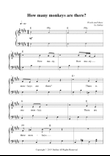 How many monkeys are there?(Nursery Rhymes for Easy Piano)