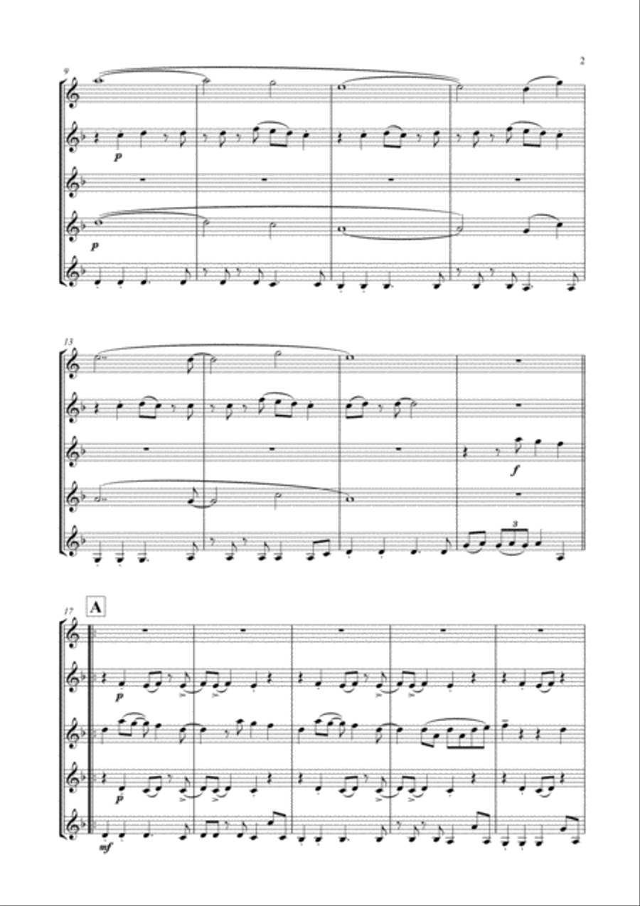 Part-time Lover Woodwind Ensemble scores gallery preview page 3