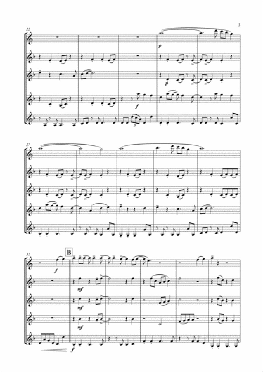 Part-time Lover Woodwind Ensemble scores gallery preview page 4