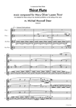 Thirst Flute for flute quartet, based on a poem of Mary Oliver