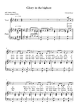 Glory in the Highest for Junior Choir (by Derick Kane)