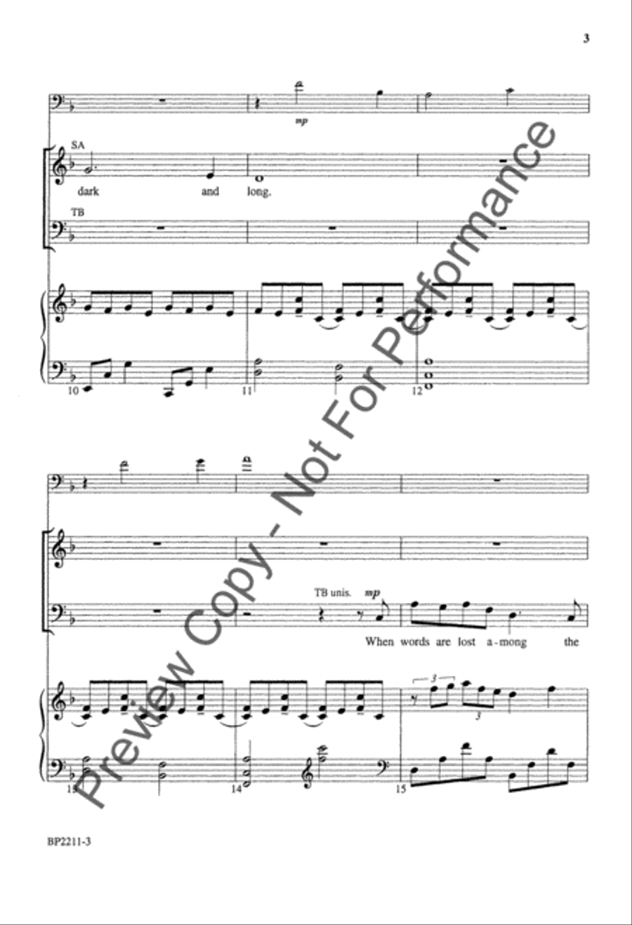 God Gives the Song God Gives the Song 4-Part scores gallery preview page 3