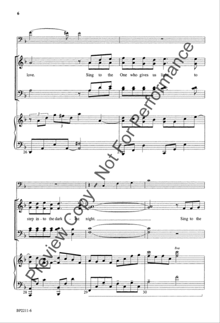 God Gives the Song God Gives the Song 4-Part scores gallery preview page 6