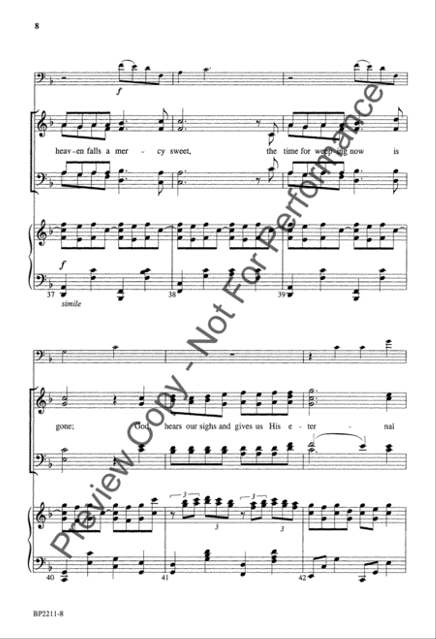 God Gives the Song God Gives the Song 4-Part scores gallery preview page 8