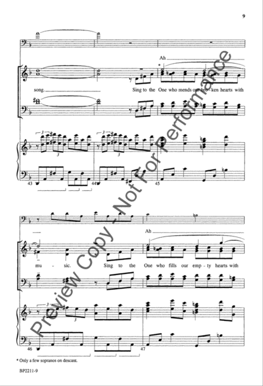 God Gives the Song God Gives the Song 4-Part scores gallery preview page 9