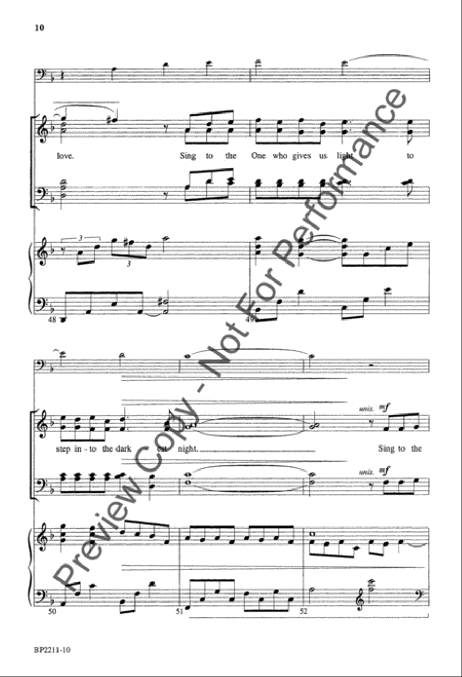 God Gives the Song God Gives the Song 4-Part scores gallery preview page 10