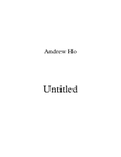 Untitled Etude No. 1