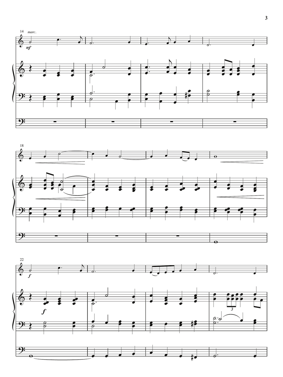 Lift High the Cross (arr. Carolyn Hamlin and Richard A. Nichols) Brass Ensemble scores gallery preview page 2
