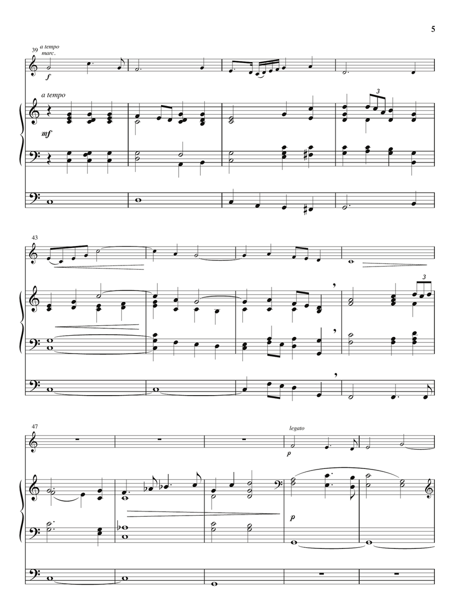 Lift High the Cross (arr. Carolyn Hamlin and Richard A. Nichols) Brass Ensemble scores gallery preview page 4