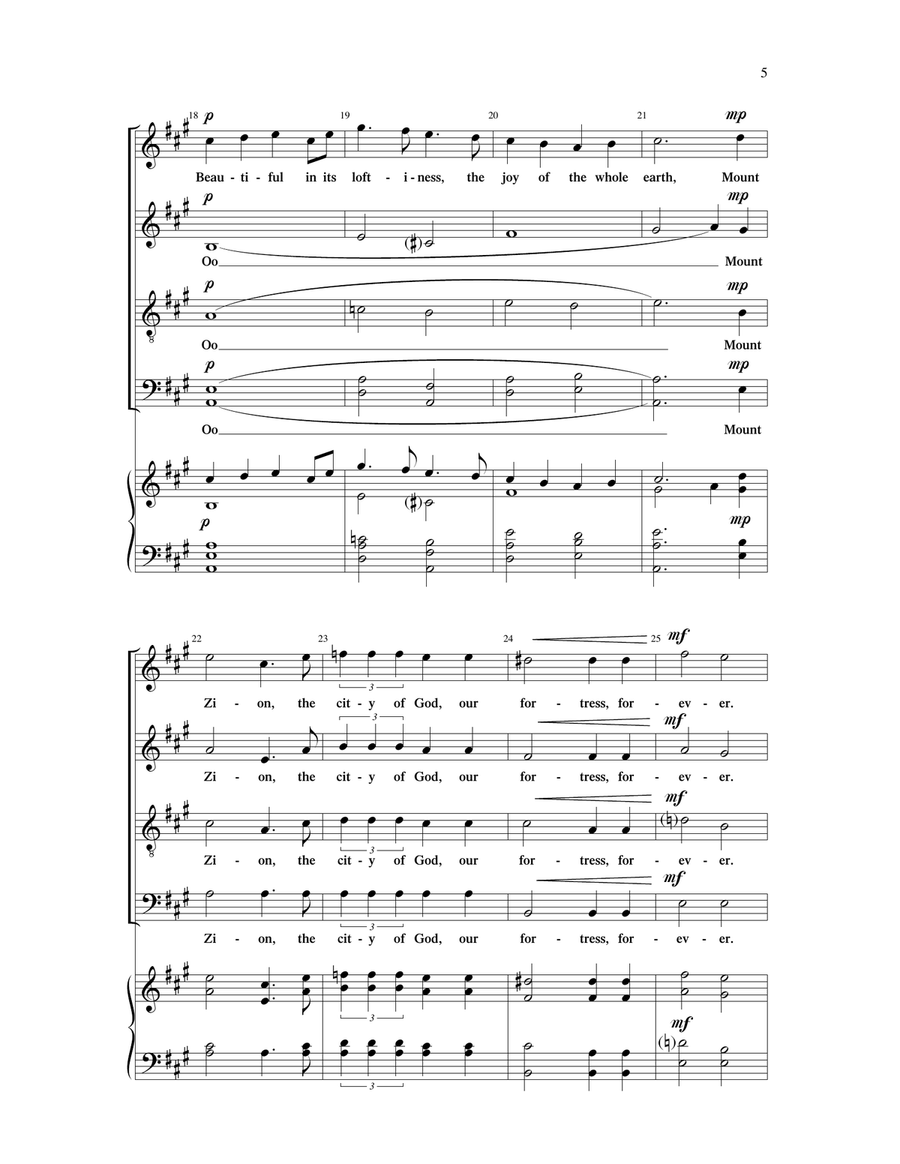 Great Is The Lord Great Is The Lord 4-Part scores gallery preview page 4