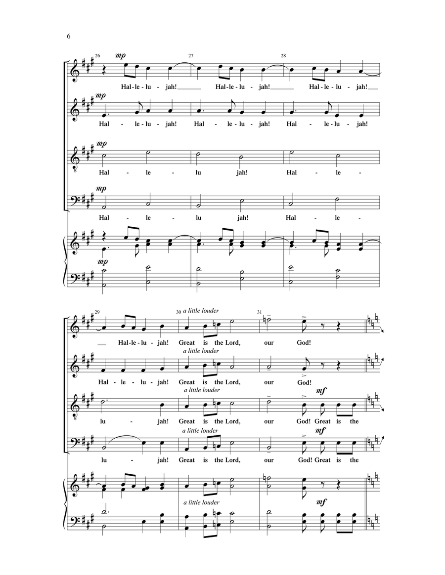Great Is The Lord Great Is The Lord 4-Part scores gallery preview page 5
