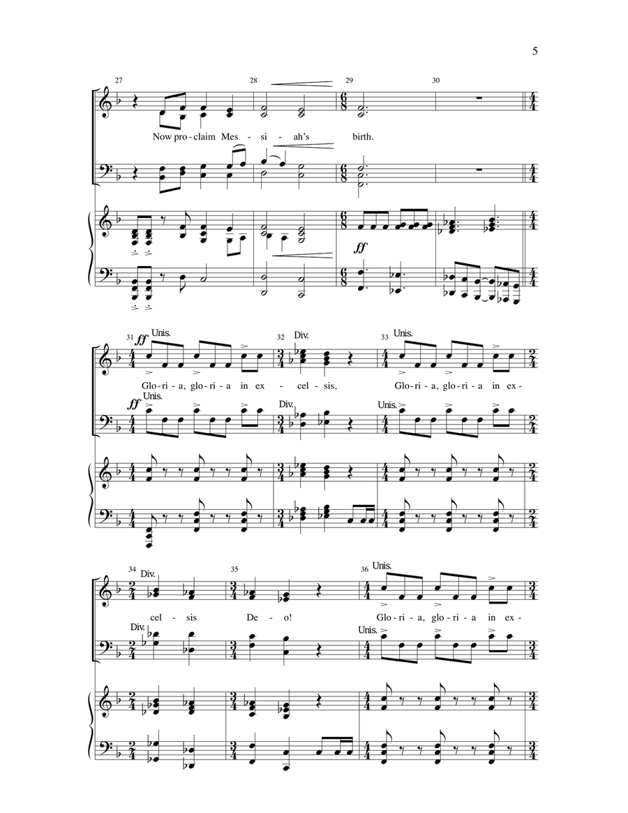 Raise Your Glad Voices Raise Your Glad Voices 4-Part scores gallery preview page 4