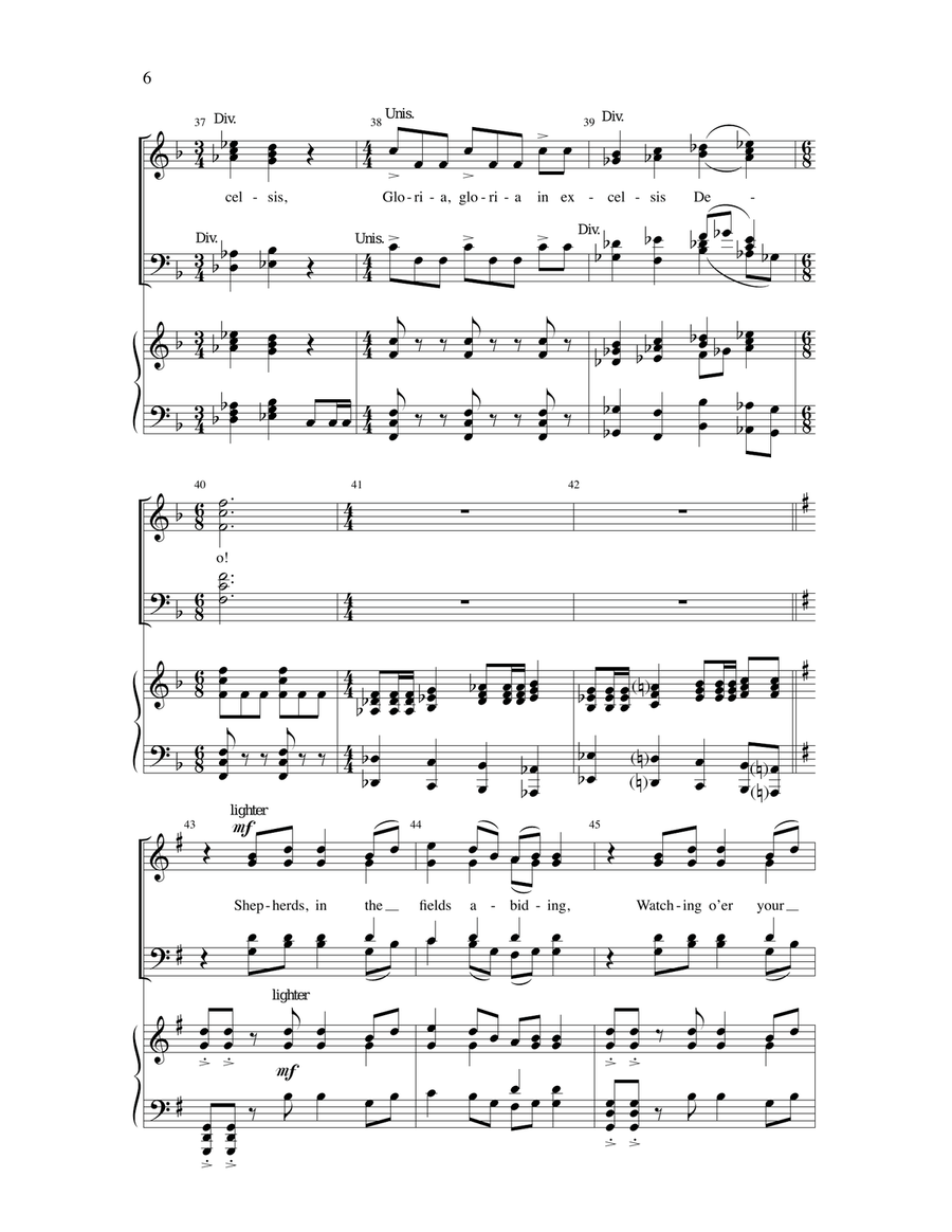 Raise Your Glad Voices Raise Your Glad Voices 4-Part scores gallery preview page 5